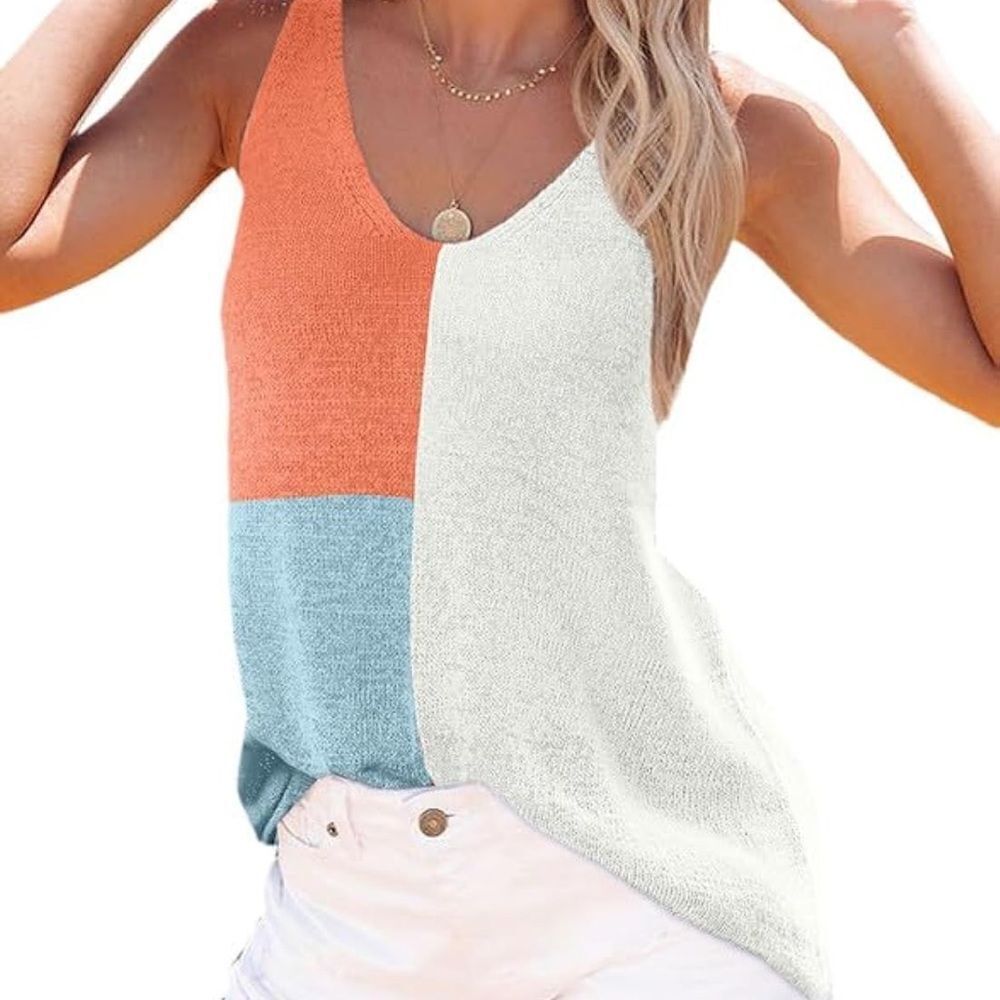 Color Block Tank 🧡